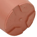 Rund Blomsterpotte 6 pcs Mursten Rød Ø 12,5 x 10 cm Plastik