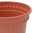 Rund Blomsterpotte 6 pcs Mursten Rød Ø 15 x 12 cm Plastik