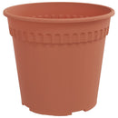 Rund Blomsterpotte 6 pcs Mursten Rød Ø 19 x 16 cm Plastik