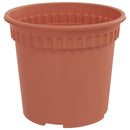 Rund Blomsterpotte 24 pcs Mursten Rød Ø 15 x 12 cm Plastik
