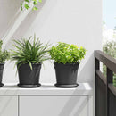 Rund Blomsterpotte 24 pcs Sort Ø 17 x 14 cm Plastik