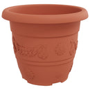Rund Blomsterpotte 6 pcs Mursten Rød Ø 30 x 25 cm Plastik