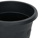 Rund Blomsterpotte 24 pcs Sort Ø 30 x 25 cm Plastik