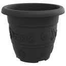 Rund Blomsterpotte 24 pcs Sort Ø 30 x 25 cm Plastik