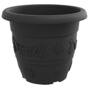 Rund Blomsterpotte 24 pcs Sort Ø 34 x 28 cm Plastik
