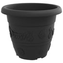 Rund Blomsterpotte 24 pcs Sort Ø 39 x 32 cm Plastik