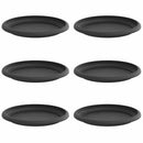 Rund Blomsterbakke 6 pcs Sort Ø 19 x 2 cm Plastik