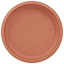 Rund Blomsterbakke 24 pcs Mursten Rød Ø 21,5 x 2,5 cm Plastik