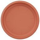 Rund Blomsterbakke 24 pcs Mursten Rød Ø 23,5 x 2,5 cm Plastik