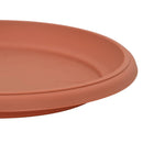 Rund Blomsterbakke 24 pcs Mursten Rød Ø 27 x 2,5 cm Plastik