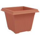 Firkantet Blomsterkrukke 6 pcs Mursten Rød 28,5 x 28,5 x 22 cm