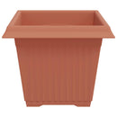Firkantet Blomsterkrukke 6 pcs Mursten Rød 28,5 x 28,5 x 22 cm