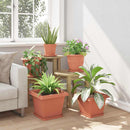 Firkantet Blomsterkrukke 6 pcs Mursten Rød 33 x 33 x 26 cm