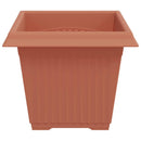 Firkantet Blomsterkrukke 6 pcs Mursten Rød 33 x 33 x 26 cm