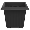 Firkantet Blomsterkrukke 6 pcs Sort 20 x 20 x 16 cm Plastik