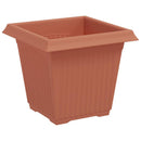Firkantet Blomsterkrukke 24 pcs Mursten Rød 16 x 16 x 14 cm
