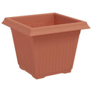 Firkantet Blomsterkrukke 24 pcs Mursten Rød 20 x 20 x 16 cm