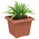 Firkantet Blomsterkrukke 24 pcs Mursten Rød 23 x 23 x 17,5 cm