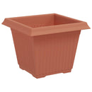 Firkantet Blomsterkrukke 24 pcs Mursten Rød 33 x 33 x 26 cm