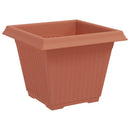 Firkantet Blomsterkrukke 24 pcs Mursten Rød 38 x 38 x 30 cm