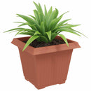 Firkantet Blomsterkrukke 24 pcs Mursten Rød 38 x 38 x 30 cm