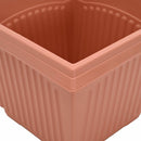 Firkantet Blomsterkrukke 24 pcs Mursten Rød 43 x 43 x 33,5 cm