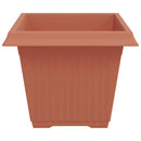 Firkantet Blomsterkrukke 24 pcs Mursten Rød 43 x 43 x 33,5 cm