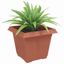 Firkantet Blomsterkrukke 24 pcs Mursten Rød 43 x 43 x 33,5 cm