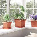 Firkantet Blomsterbakke 24 pcs Mursten Rød 18 x 18 x 2 cm