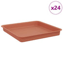 Firkantet Blomsterbakke 24 pcs Mursten Rød 18 x 18 x 2 cm