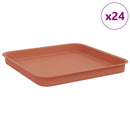 Firkantet Blomsterbakke 24 pcs Mursten Rød 21 x 21 x 2 cm