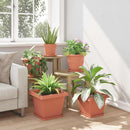 Firkantet Blomsterbakke 24 pcs Mursten Rød 25,5 x 25,5 x 2,5 cm