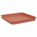Firkantet Blomsterbakke 24 pcs Mursten Rød 25,5 x 25,5 x 2,5 cm