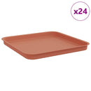 Firkantet Blomsterbakke 24 pcs Mursten Rød 32 x 32 x 2,5 cm