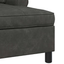 Chaise Lounge med pude Sort 91 x 157 x 91 cm Faux læder