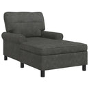 Chaise Lounge med pude Sort 91 x 157 x 91 cm Faux læder