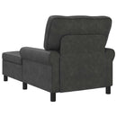 Chaise Lounge med pude Sort 91 x 157 x 91 cm Faux læder