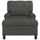 Chaise Lounge med pude Sort 91 x 157 x 91 cm Faux læder