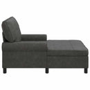 Chaise Lounge med pude Sort 91 x 157 x 91 cm Faux læder