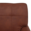Chaise Lounge Skinnende Brun 91 x 157 x 91 cm Faux læder