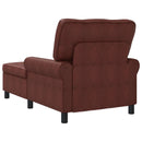 Chaise Lounge Skinnende Brun 91 x 157 x 91 cm Faux læder