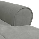Chaise Lounge med pude Lysegrå 91 x 157 x 91 cm Fløjl