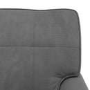 Chaise Lounge med pude Mørkegrå 91 x 157 x 91 cm Fløjl