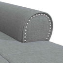 Chaise Lounge med pude Lysegrå 91 x 157 x 91 cm Stof