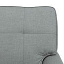 Chaise Lounge med pude Lysegrå 91 x 157 x 91 cm Stof