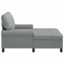 Chaise Lounge med pude Lysegrå 91 x 157 x 91 cm Stof