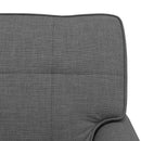 Chaise Lounge med pude Mørkegrå 91 x 157 x 91 cm Stof