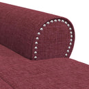 Chaise Lounge med pude Vinrød 91 x 157 x 91 cm Stof