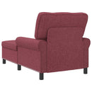 Chaise Lounge med pude Vinrød 91 x 157 x 91 cm Stof