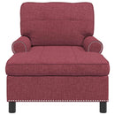 Chaise Lounge med pude Vinrød 91 x 157 x 91 cm Stof